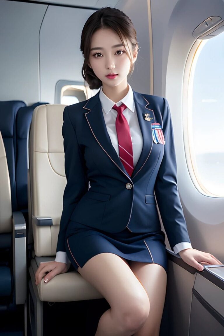 Lovely lady, flight attendant