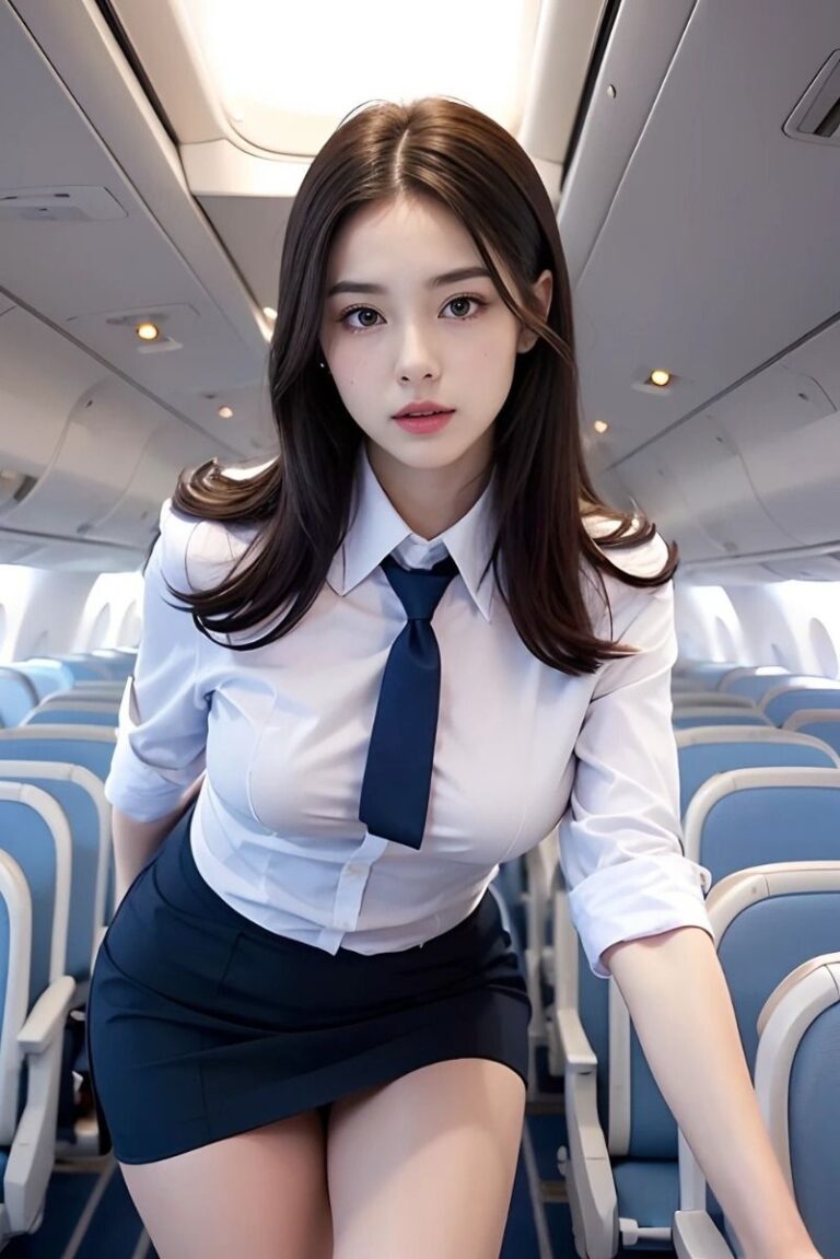 Lovely lady, flight attendant