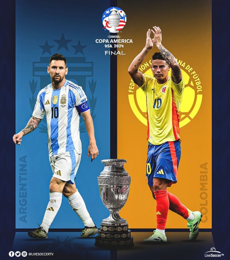 Argentina  vs Colombia copa america remaining reside