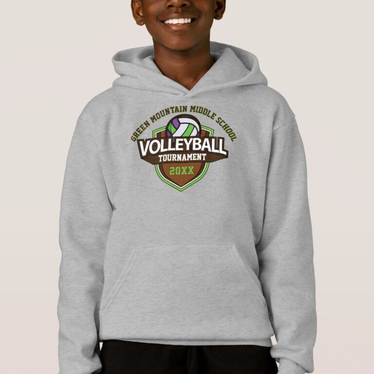 Customized Volleyball Event 12 months Identify Quantity Hoodie