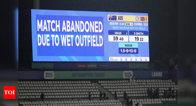 Washout secures Australia’s spot in Champions Trophy semi-final | Cricket Information