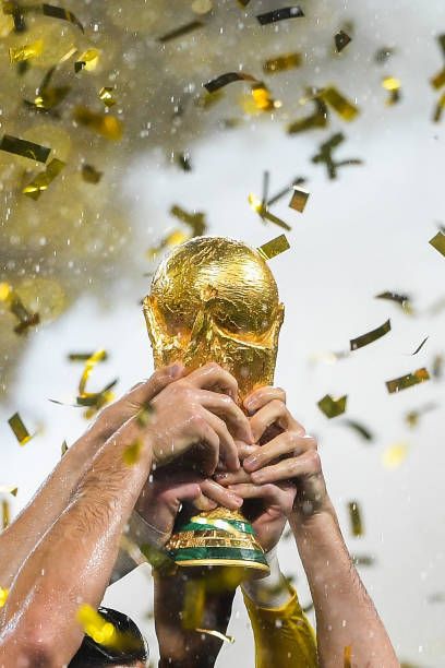 France’s gamers carry the World Cup trophy after profitable the Russia…