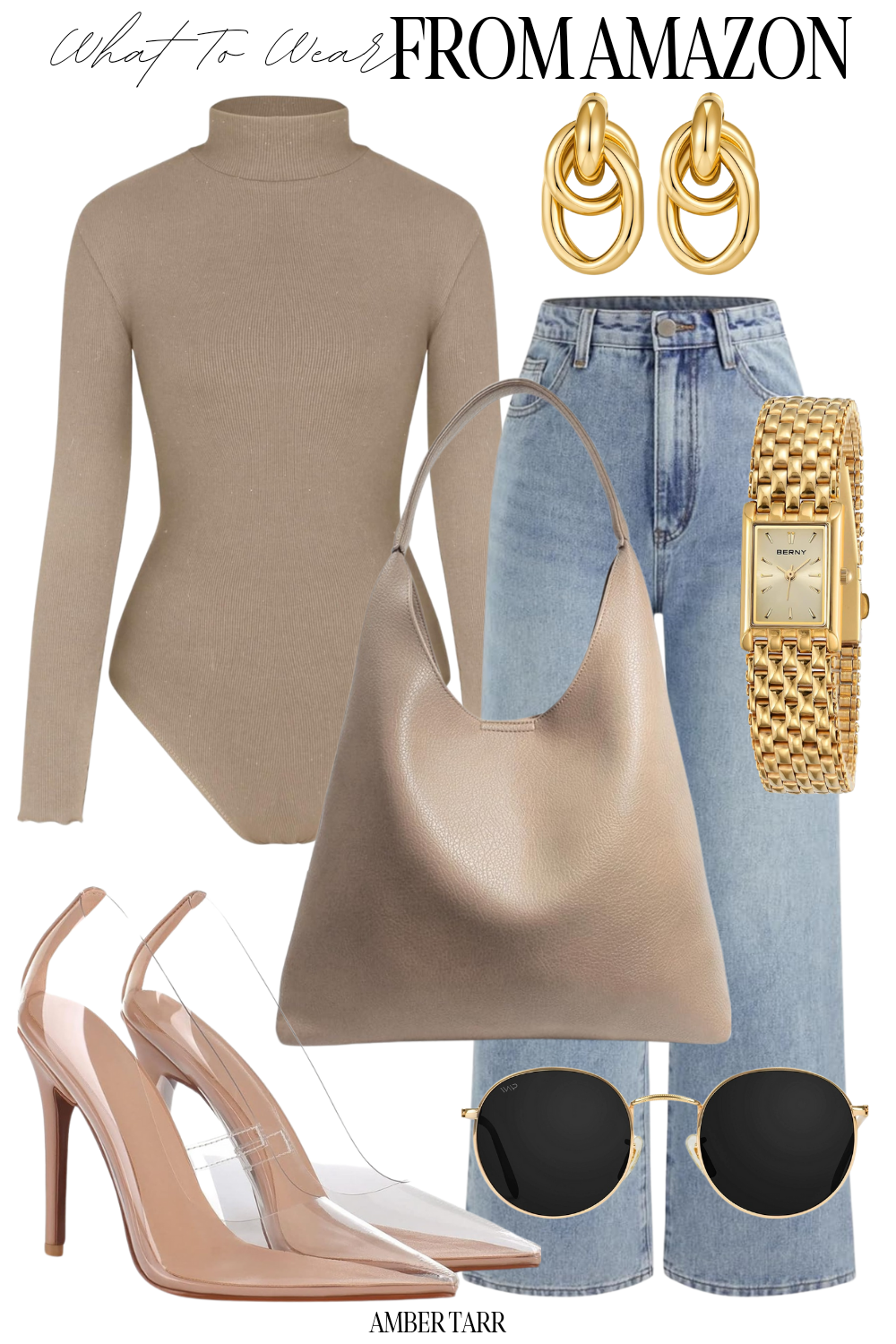 Grasp the Informal Stylish Model with our Jean and Pumps Outfit | Amber Tarr