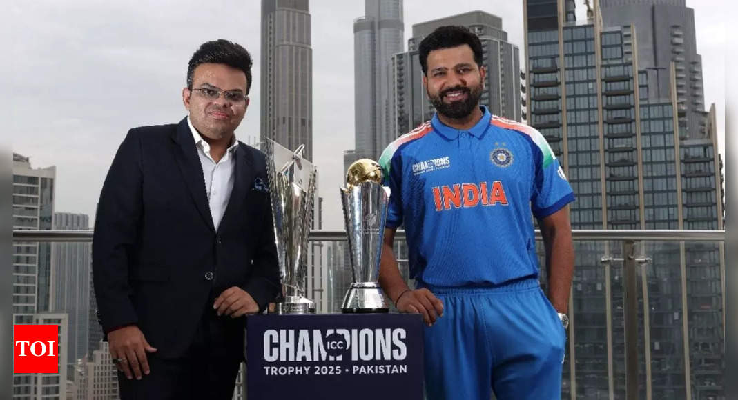 Trophy Double! Rohit Sharma, Jay Shah proudly show India’s latest ICC trophies – Watch | Cricket Information