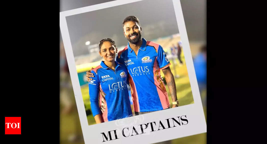 Captain meets Captain! Harmanpreet Kaur and Hardik Pandya share Mumbai Indians’ successful vibe – Watch | Cricket Information