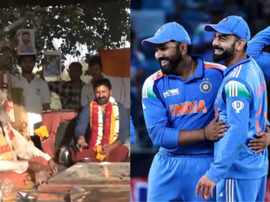 Followers carry out ‘havan’ as India gear up for the Champions Trophy 2025 ultimate conflict