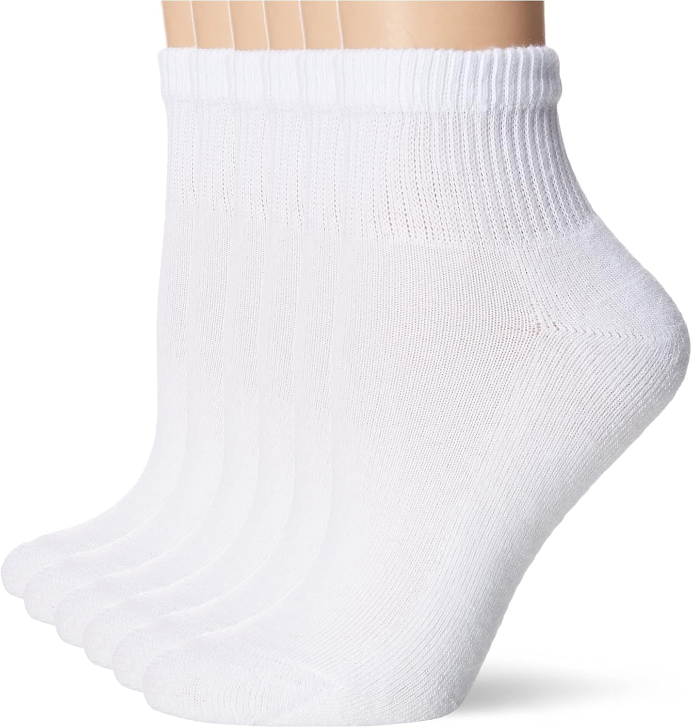 Hanes Women’s Ultimate Comfort Toe Seamed Ankle Socks Pack Of 6