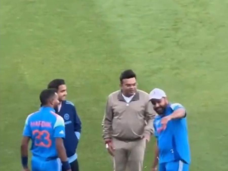 Rohit Sharma hilariously mimics Hardik Pandya’s six in opposition to Australia to ICC President Jay Shah