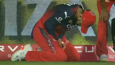 Injury scare! Virat Kohli hurts finger during RCB vs GT IPL 2025 clash | Cricket News