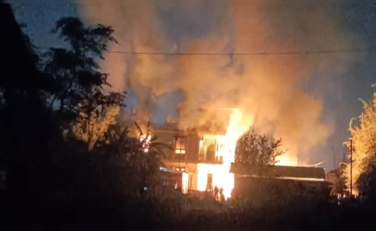 Protests Against Waqf Bill In Manipur, House Of BJP Leader Torched