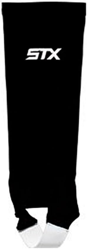 STX Field Hockey Shin Guard Sleeve, Black, One Size,Red