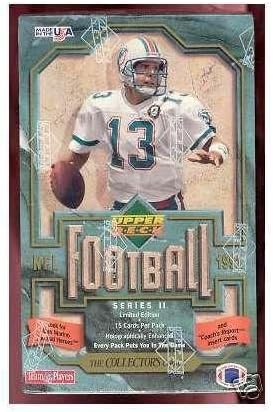Sports Memorabilia 1992 Football Wax Pack Box Ser 2 Set Dan Marino Heroes Factory Sealed – Upper Deck Certified – Football Wax Packs