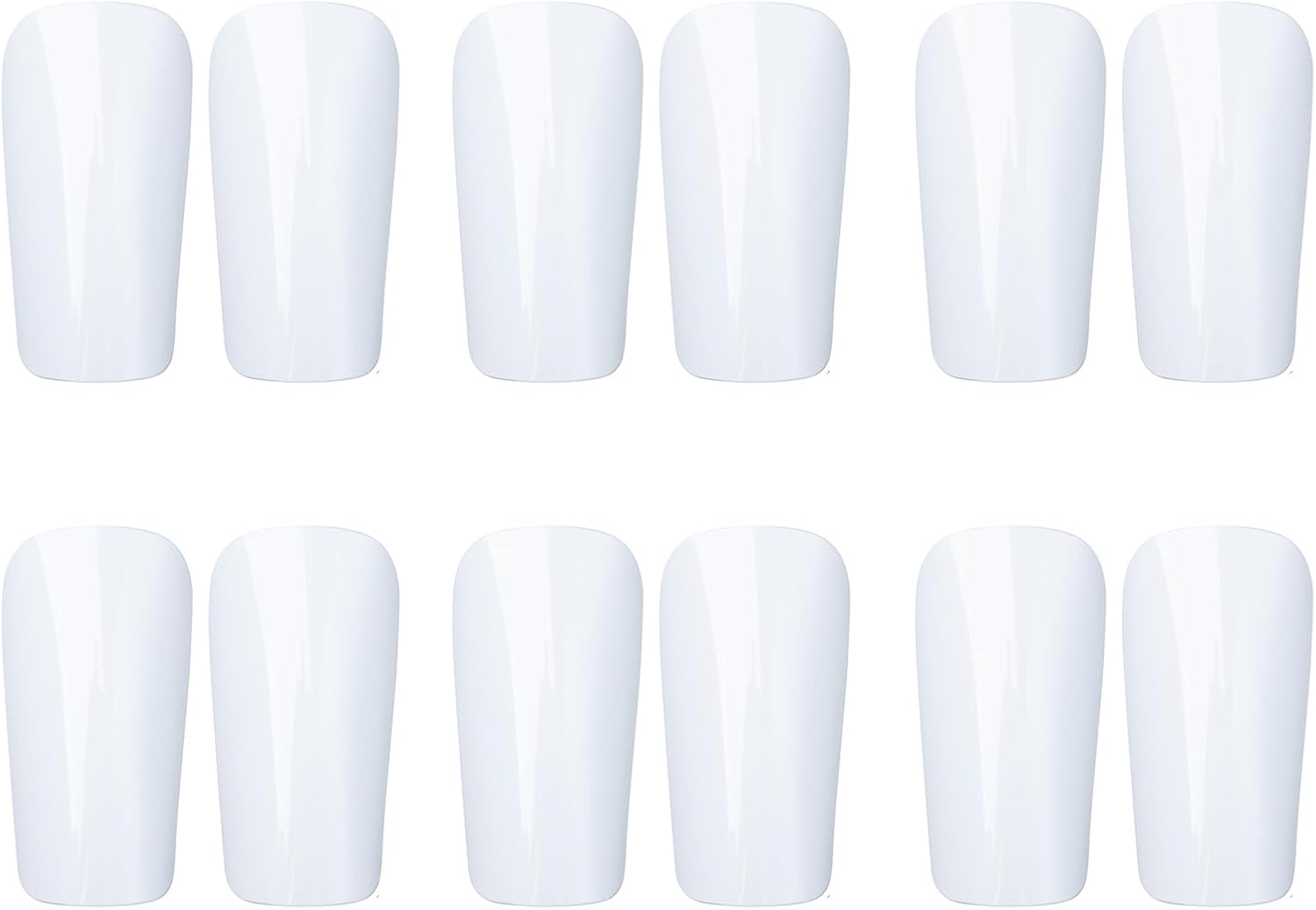 PYD Life 6 Pairs Sublimation Blanks Soccer Shin Guards White Shin Guards for Sublimation Heat Press