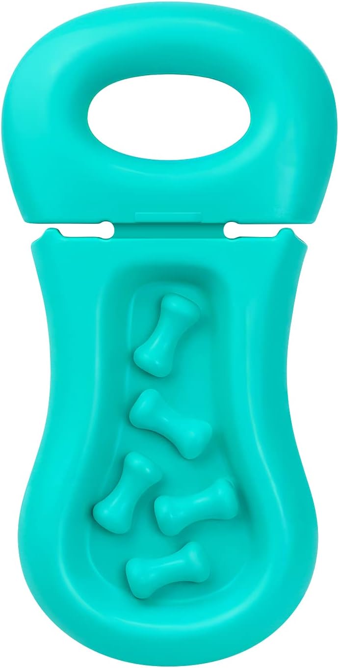 Dog Training Toy for Crate Training Peanut Butter Slow Feeder Treat Dispenser Training aid to Reduce Anxiety (Green)