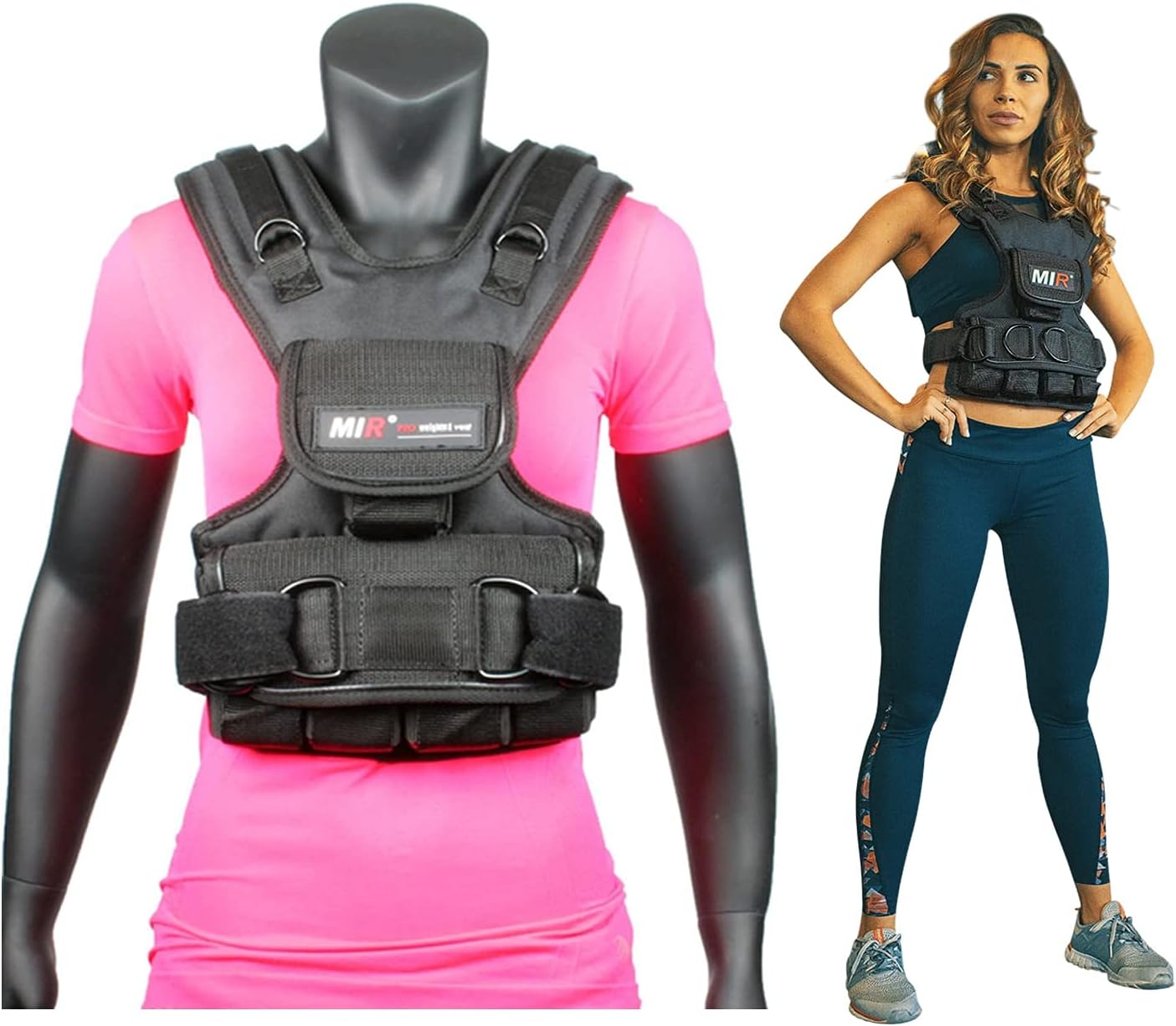 MiR Womens Weighted Vest 10lbs – 50lbs Solid Iron Weights
