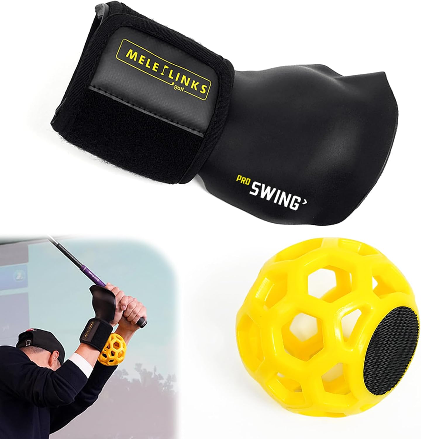 Golf Swing Trainer Ball – Posture Correction & Wrist Training Aid, Golf Grip Trainer for Practice