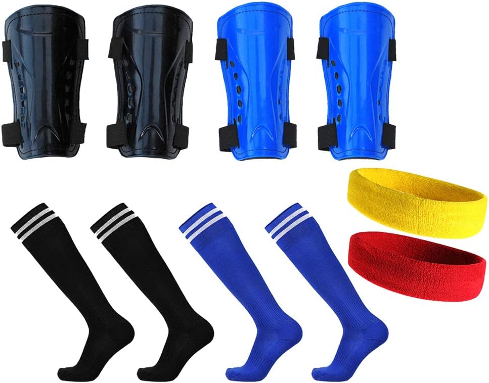 Haploon Shin Guards Soccer Football Shin Pads Protector Calf Protective Gear for 5-12 Old Kids, Teenagers, Boys, Girls