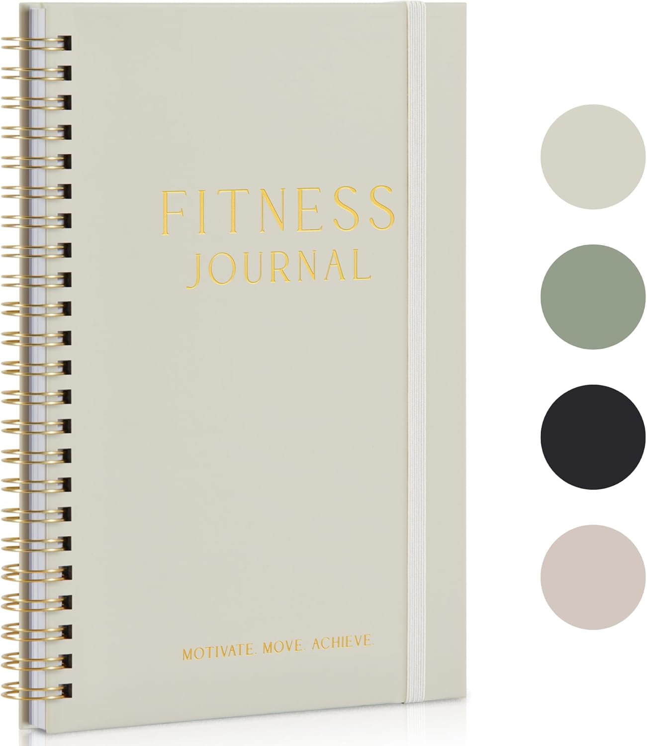 ZICOTO Fitness Journal for Tracking and Crushing Your Gym Goals – Detailed Workout Planner & Log Book for Women – Great Gym Accessories With Calendar, Nutrition & Progress Tracker
