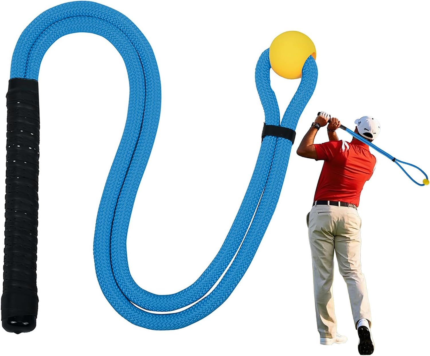 Golf Rope Swing Trainer, Golf Swing Training Aid, Golf Swing Trainer, Golf Training Aid, Golf Swing Trainers, Golf Speed Trainer, Can Improve Speed, Rhythm, Flexibility, and Strength