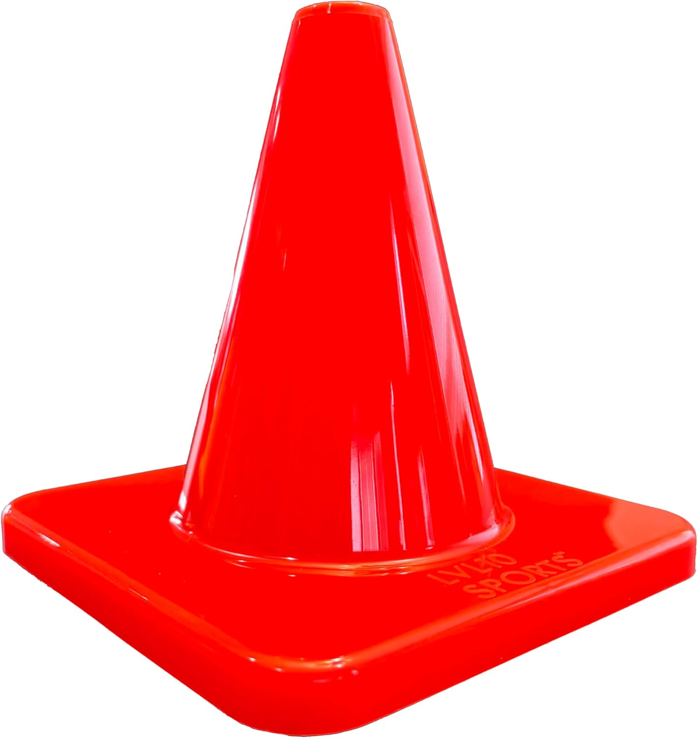 LVL10 Pro Training Cones – Heavy and Tough Cones for Sports Training and More – Durable, Sturdy and Weather-Resistant – 6″