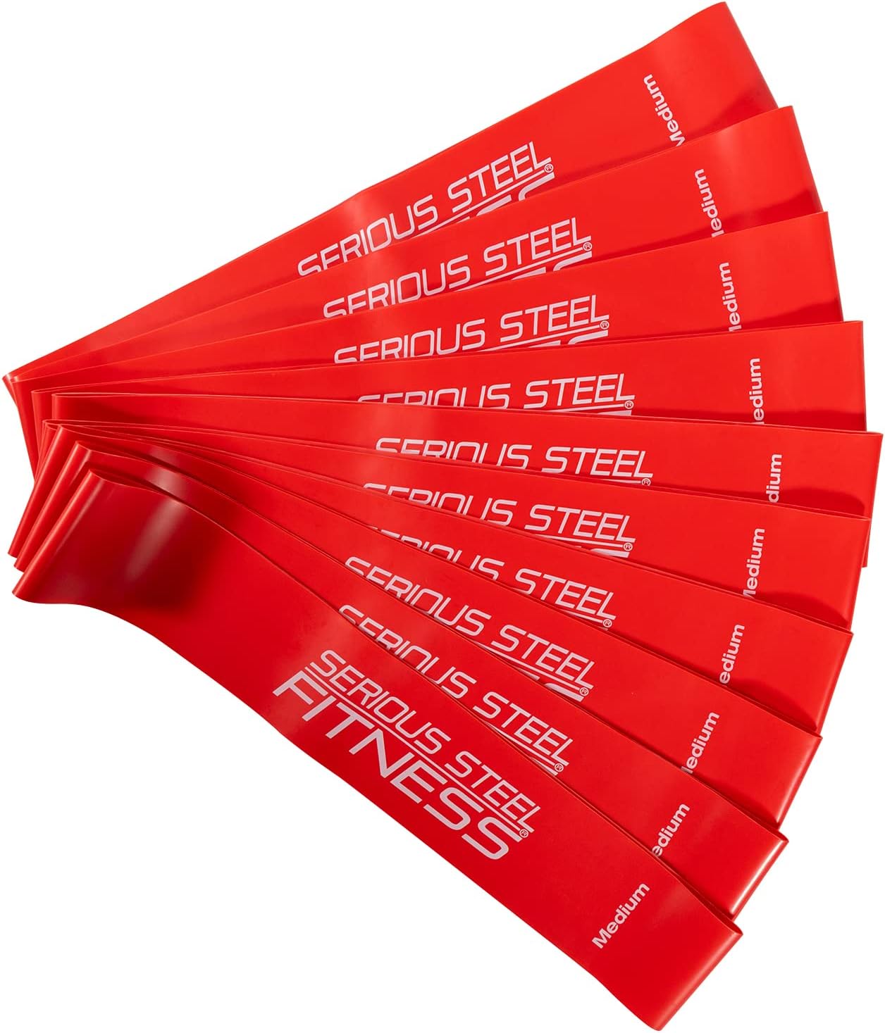 Serious Steel Fitness Mini Resistance Loop Bands | Rehab and Prehab Stretch Bands | 12″ Exercise Workout Bands (Sets of 5 Pack and Sets of 10 Pack Trainer Options Available!)