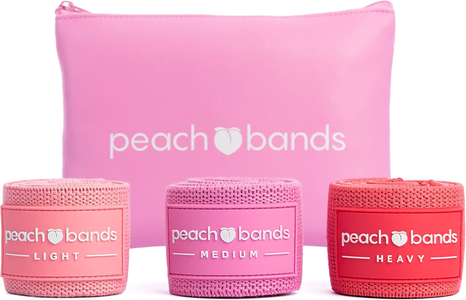 Peach Bands Hip Band Set – Fabric Resistance Bands – Exercise Bands for Leg and Butt Workouts