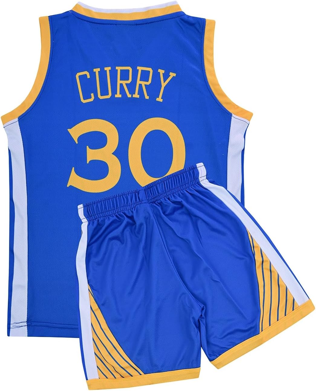 VEGAS APPAREL Kids Basketball Kit, 2 Piece Sleeveless Kids Basketball Jersey Shirt & Shorts for 2-14 Years Unisex Children