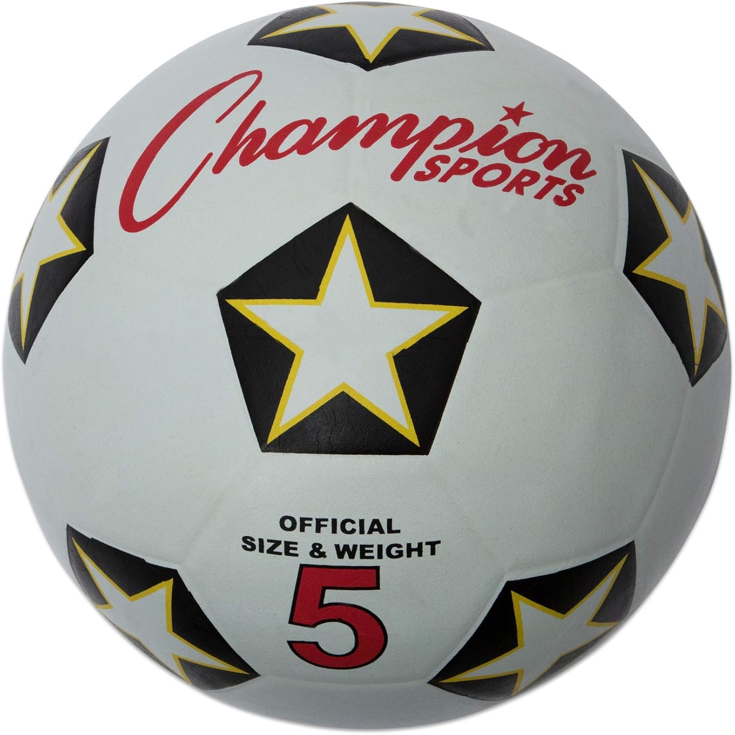 Champion Sports Rubber Cover Soccer Ball