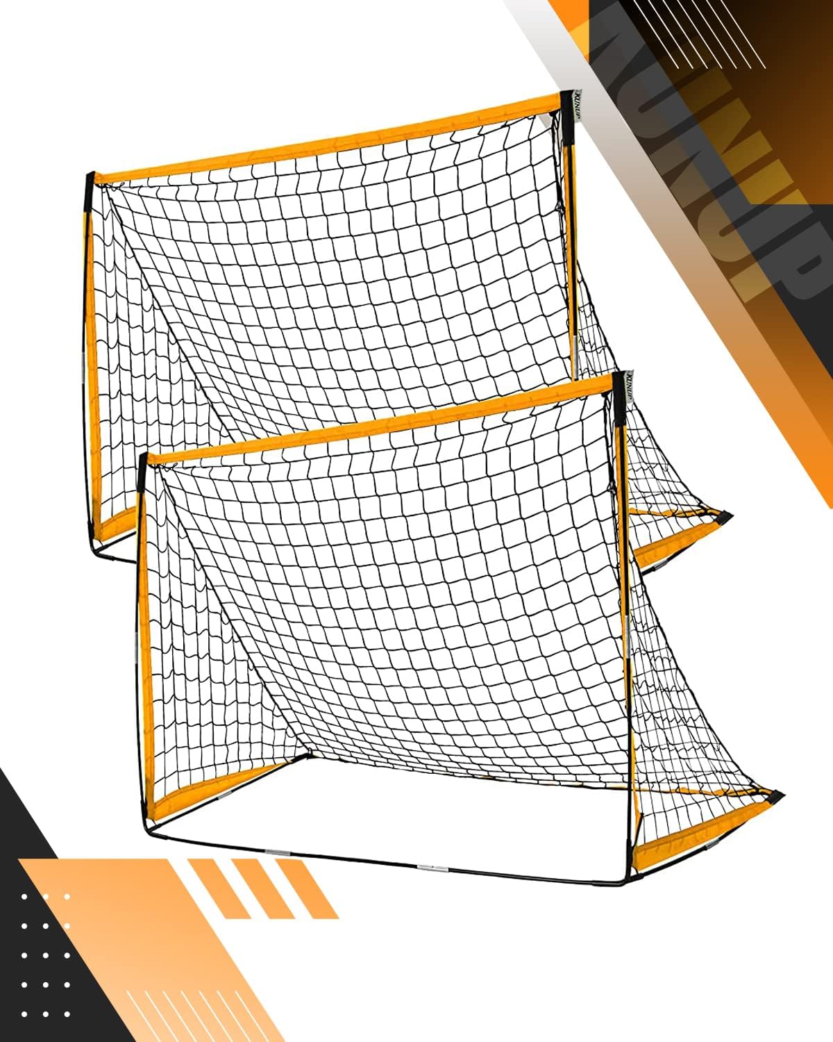 Soccer Goals for Backyard for Kids, Portable Soccer Nets Set, 2 Packs Pop Up Soccer Goal with Carrying Bag for Outdoor Training,Size 5 x 3’1″, 3’6″x 2’5″