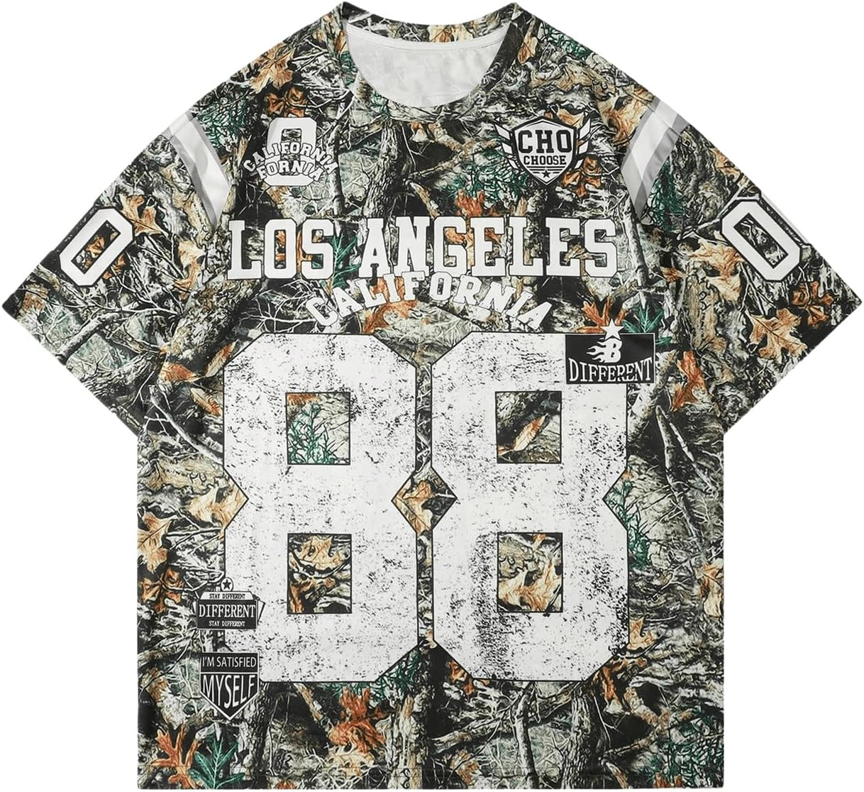 SOLY HUX Men’s Y2k Jersey Shirts Letter Graphic Tees Crew Neck Short Sleeve Streetwear Loose T Shirt Tops