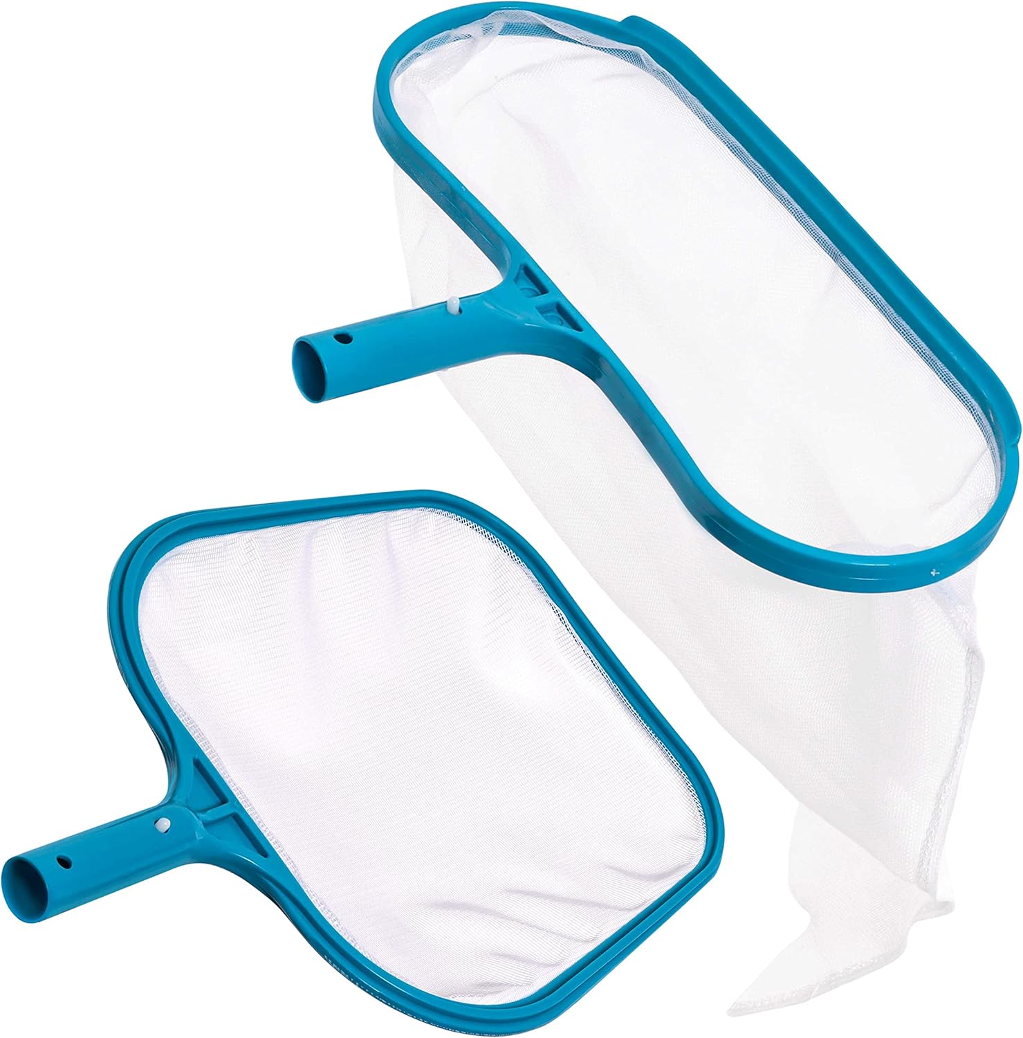 U.S. Pool Supply Professional Swimming Pool Leaf Skimmer Net and Leaf Rake Net Set – Cleans Out Debris Fast, Pool Maintenance – Clean Pool Liners, Spas, Ponds and Kids Inflatable Pool