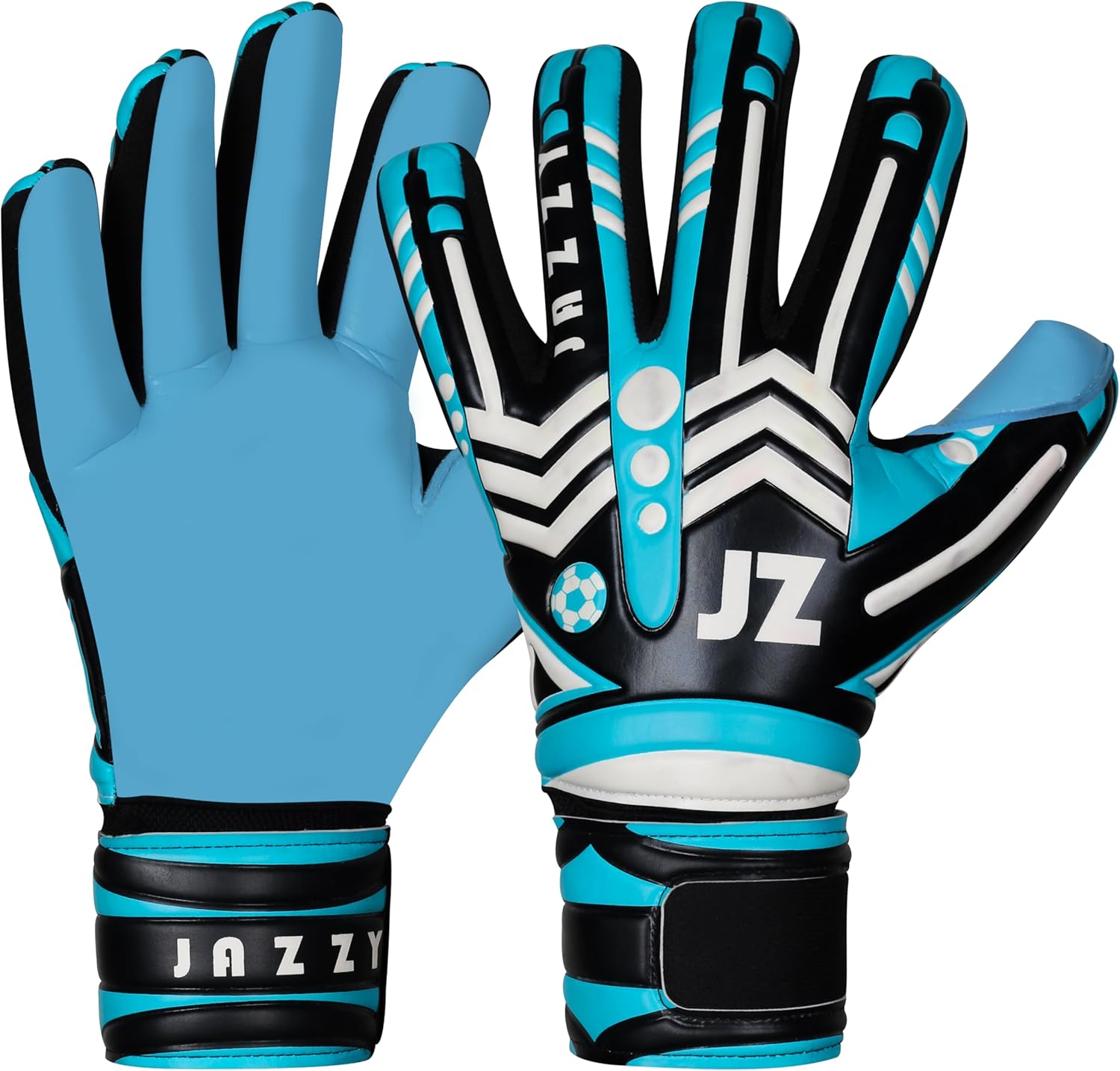 Professional Soccer Goalie Gloves for Youth Adult,Goalkeeper Gloves with Removable Finger Protect,Breathable,Strong Grip,6MM Latex Palm,Double Wrist Support