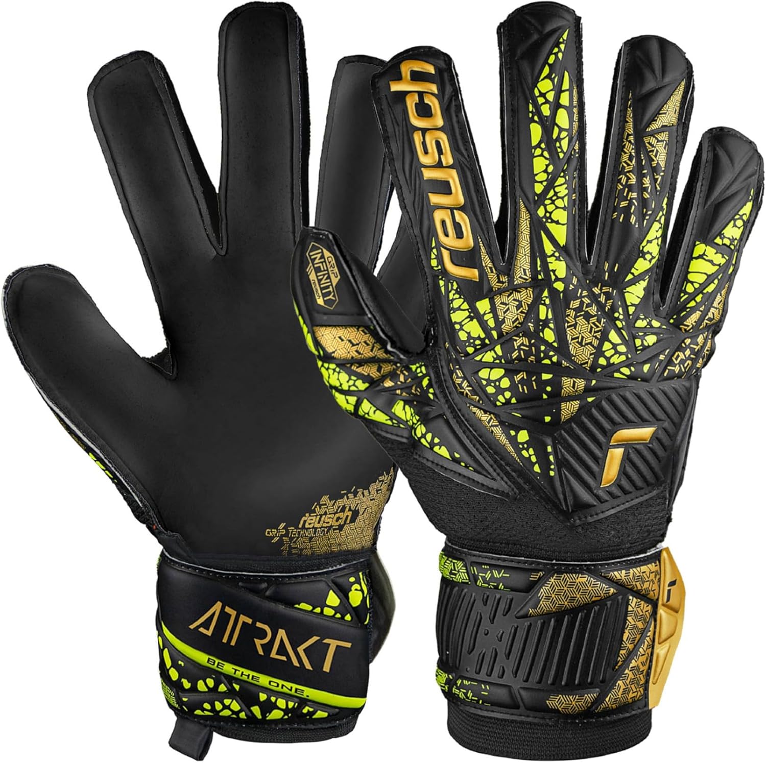 Reusch Unisex-Adult Attrakt Infinity Finger Support Goalkeeper Gloves