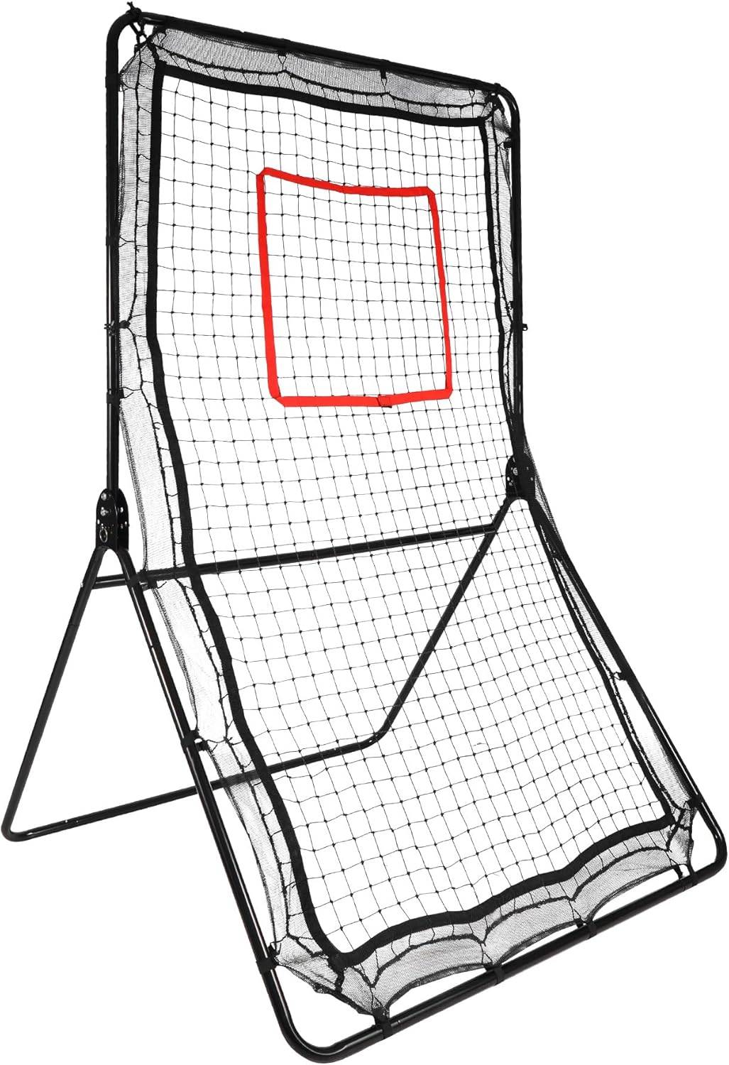 Lineslife Lacrosse Rebounder for Backyard Net, 4x6ft Heavy Duty Practice Equipment for Pitching Catching Throwing, Bounce Back Pitchback Screen, Sports Rebound Trainer
