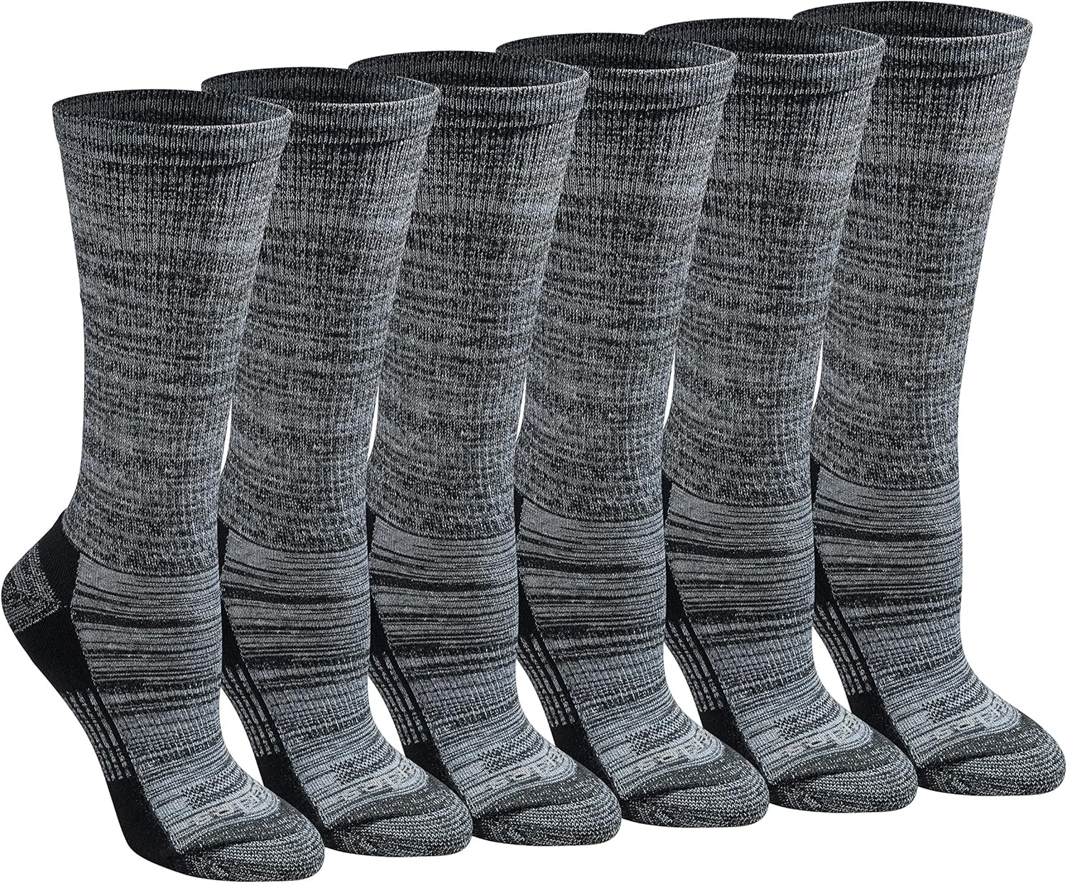 Dickies Women’s Dri-tech Fashion Moisture Control Crew Socks, Available in S-XL (5, 6, 12 Pairs)