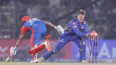 Three balls, three wickets! Run-outs derail Delhi Capitals as Mumbai Indians clinch dramatic victory
