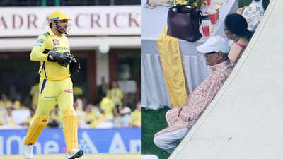 MS Dhoni to retire? Social media goes into meltdown after CSK legend’s parents make rare Chepauk appearance | Cricket News