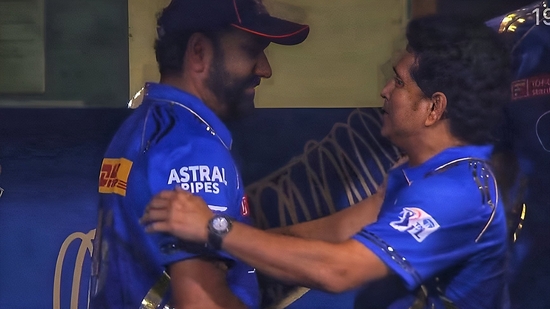 Sachin Tendulkar’s heartwarming gesture for Rohit Sharma after animated dugout chat shows magnitude of MI’s first win