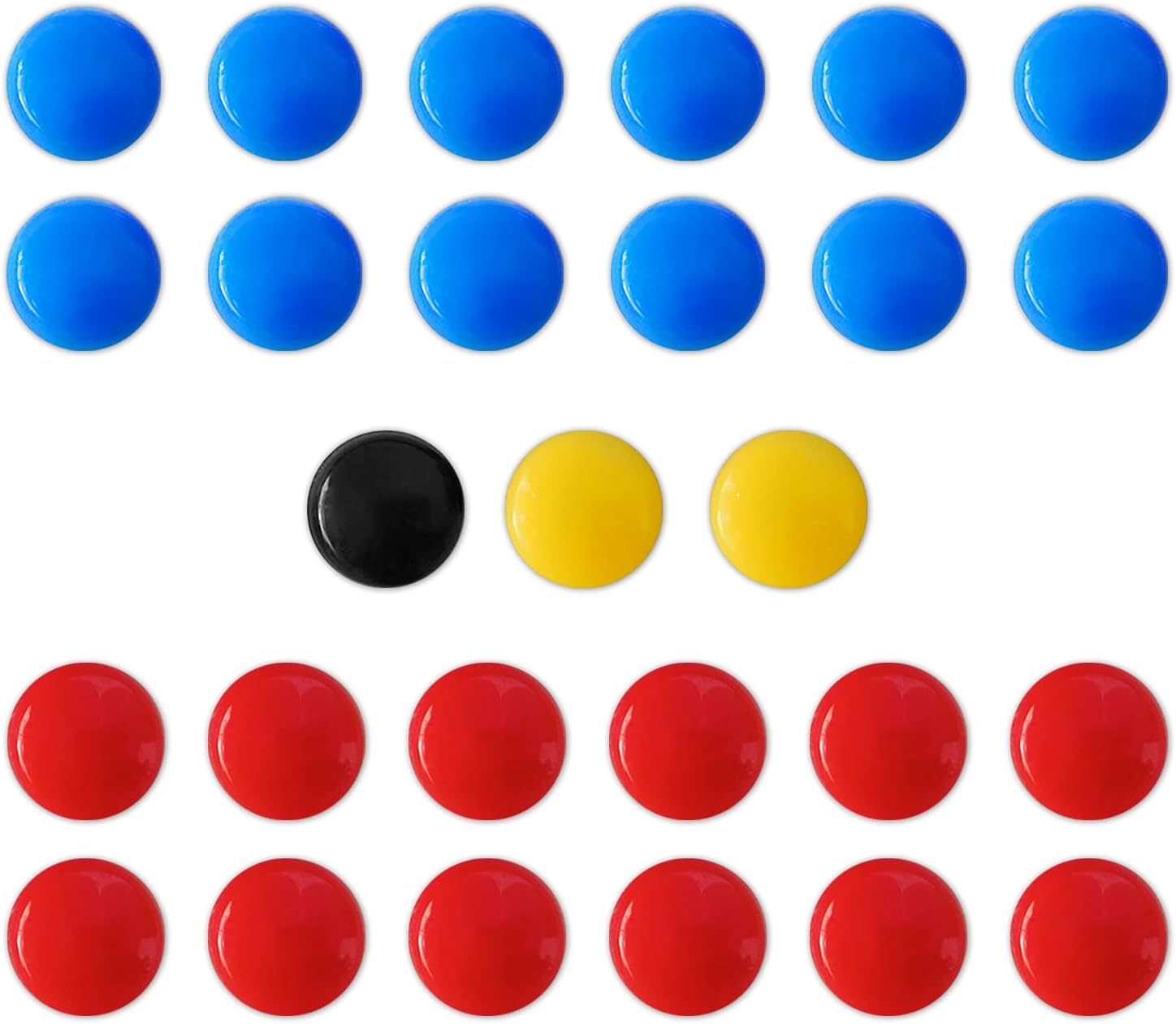 LEAP Soccer Magnets 27 Picese Use to Magnetic Whiteboard 2 Team Sport Goal Player Magnets for Magnetic Clipboard Coach Board