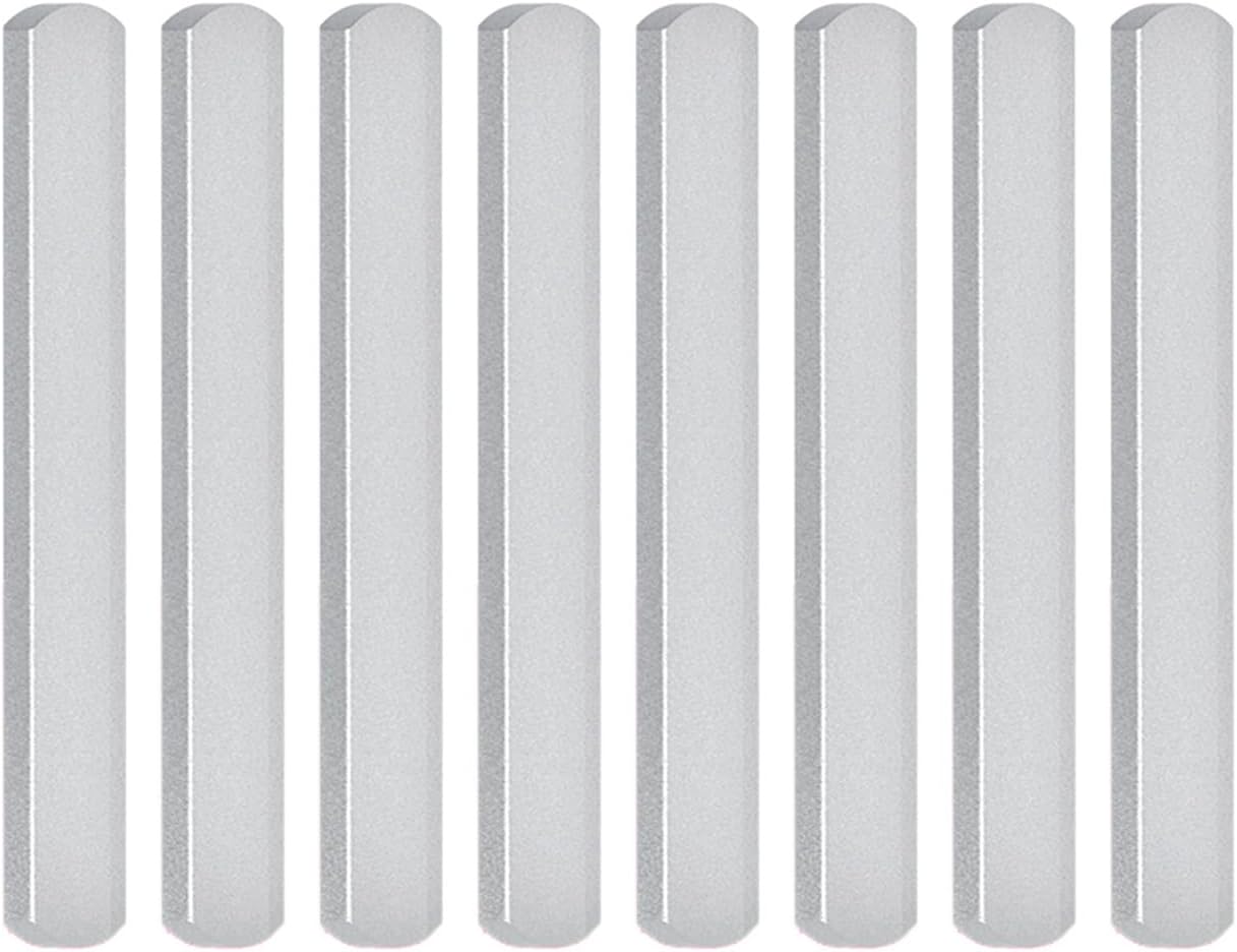 8PCS Steel Plates for Weighted Vest, Adjustable Strength Training Weight Long Steel Plate w/Round Head, Strength Training Weight Steel Plate for Training Running Jogging Cardio, Silver