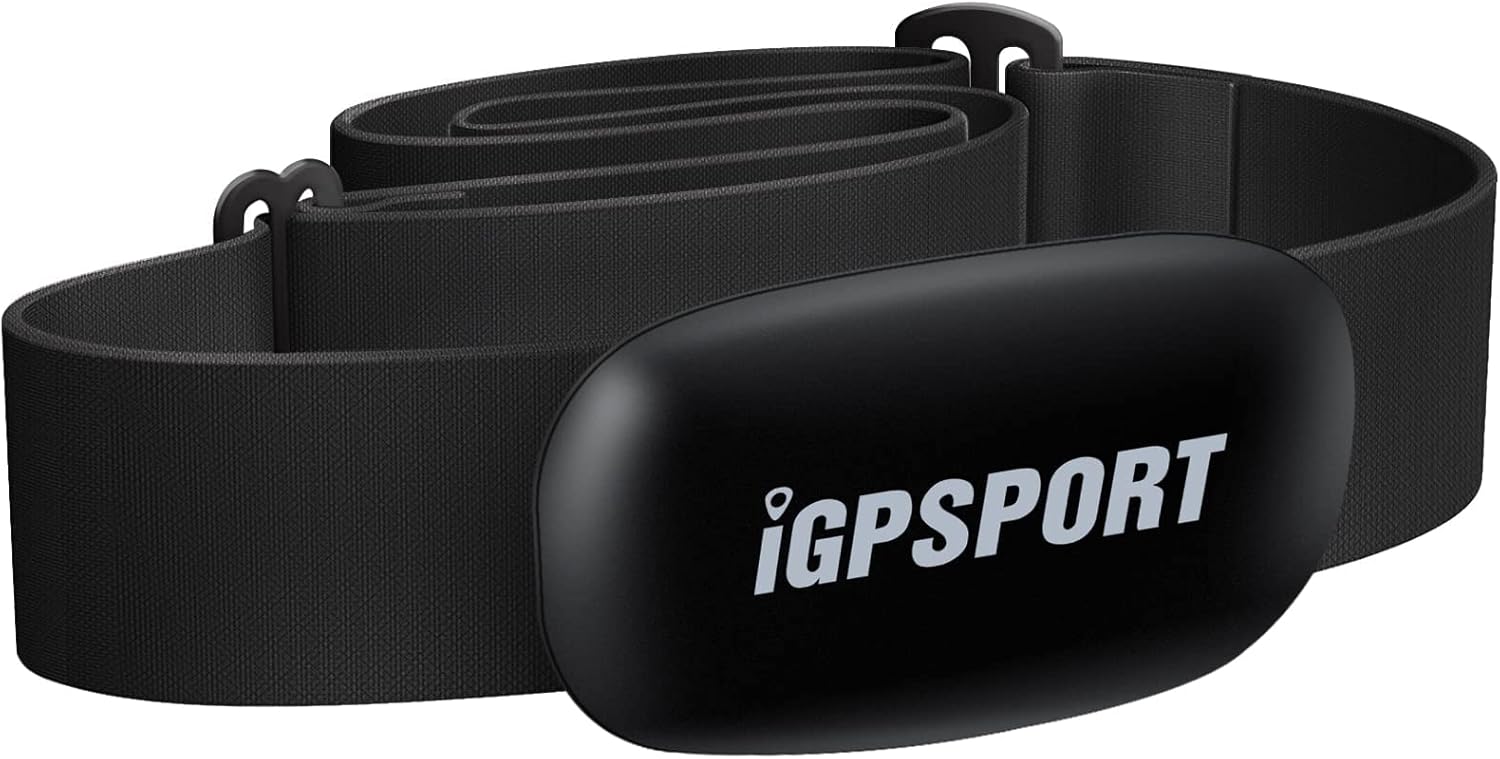 iGPSPORT Heart Rate Monitor Bluetooth & ANT+ for Fitness Training Running Cycling Gym and Compatible with Garmin Polar Wahoo