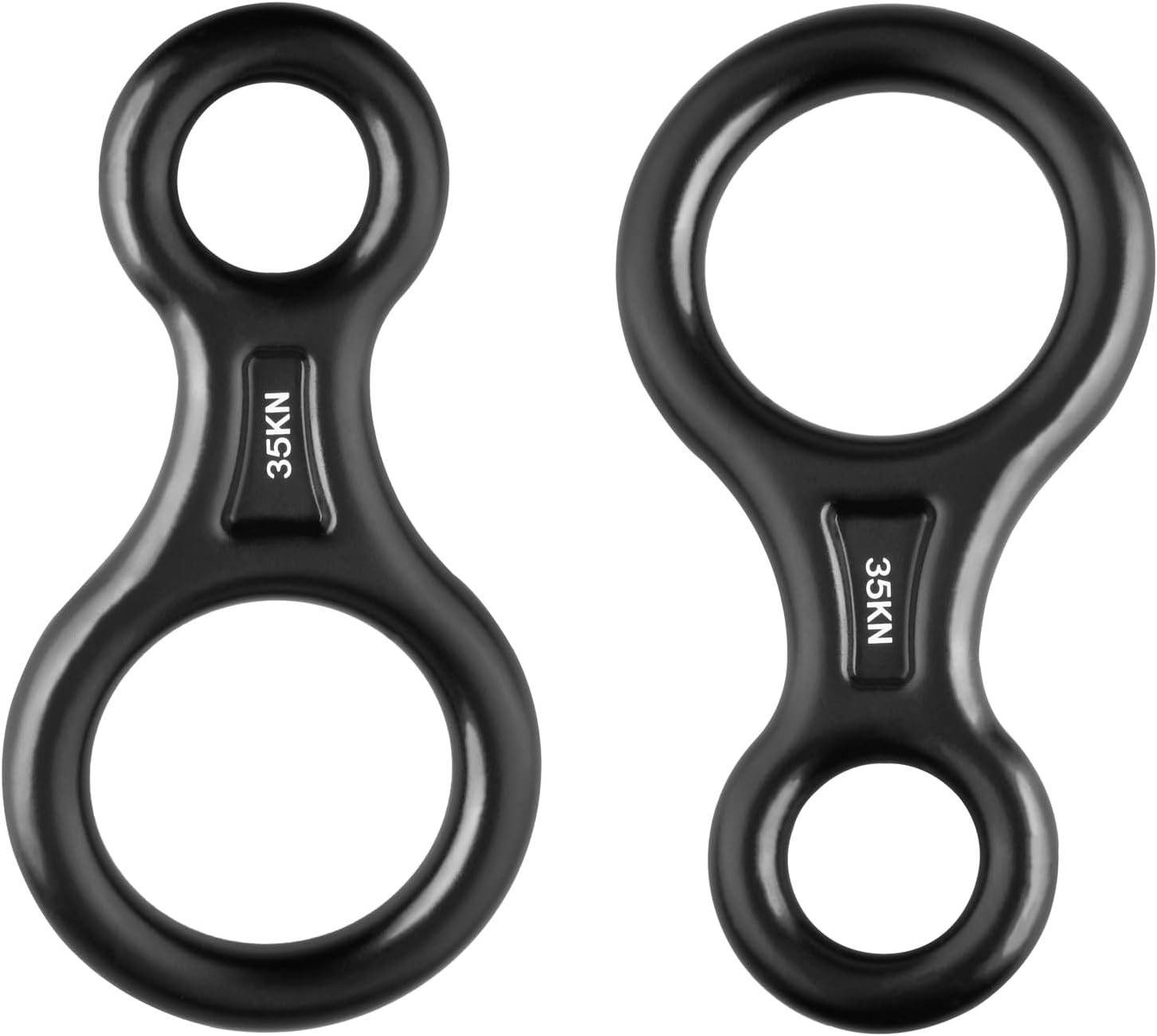 Azarxis 35 kN 50 kN Climbing Rescue Figure 8 Descender Large Bent-Ear Rigging Plate Heavy Duty & High Strength Rappel Device Equipment for Rappelling Belaying Tree Climbing Aerial Silks Rigging