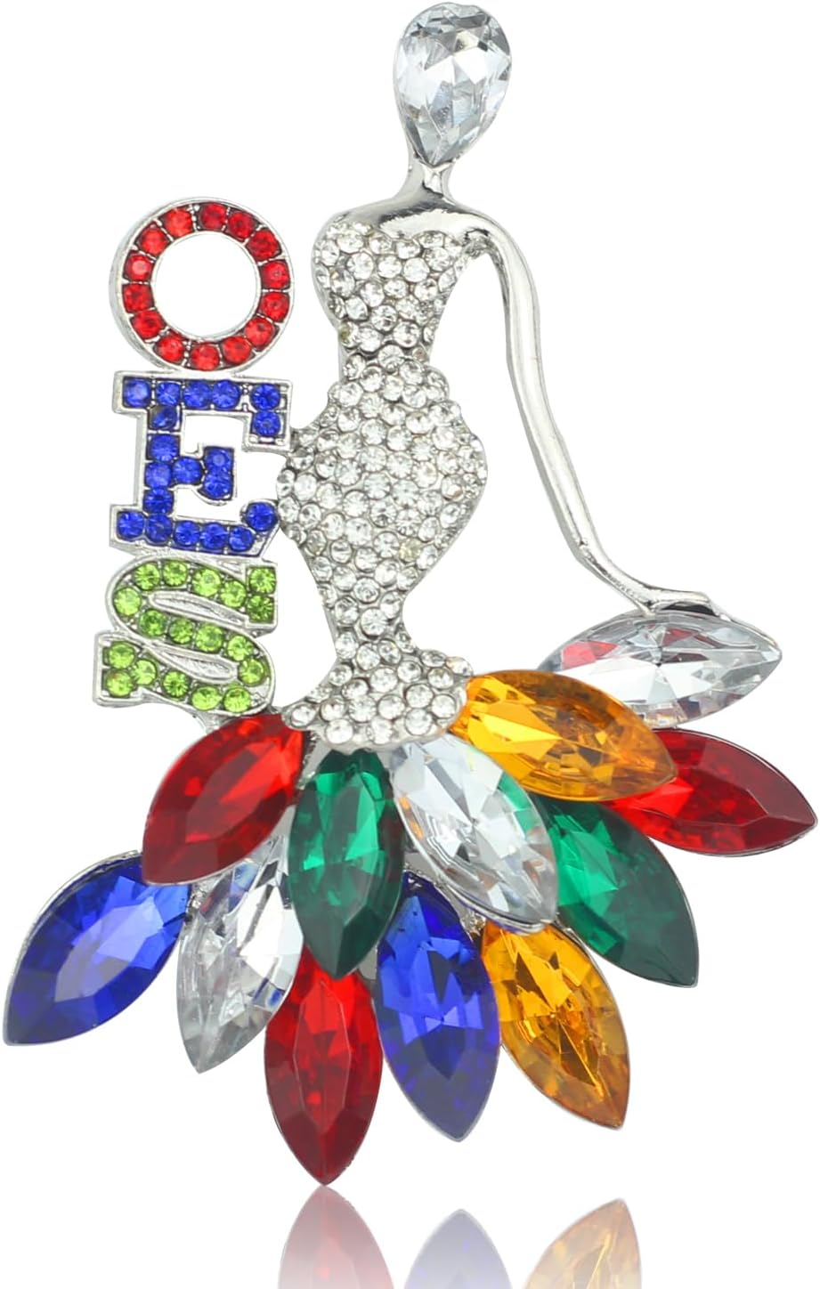 Order of The Eastern Star Gift for Women Rhinestone OES Brooch Pin OES Gift Greek Sorority Gift Paraphernalia Jewelry OES Symbol Jewelry