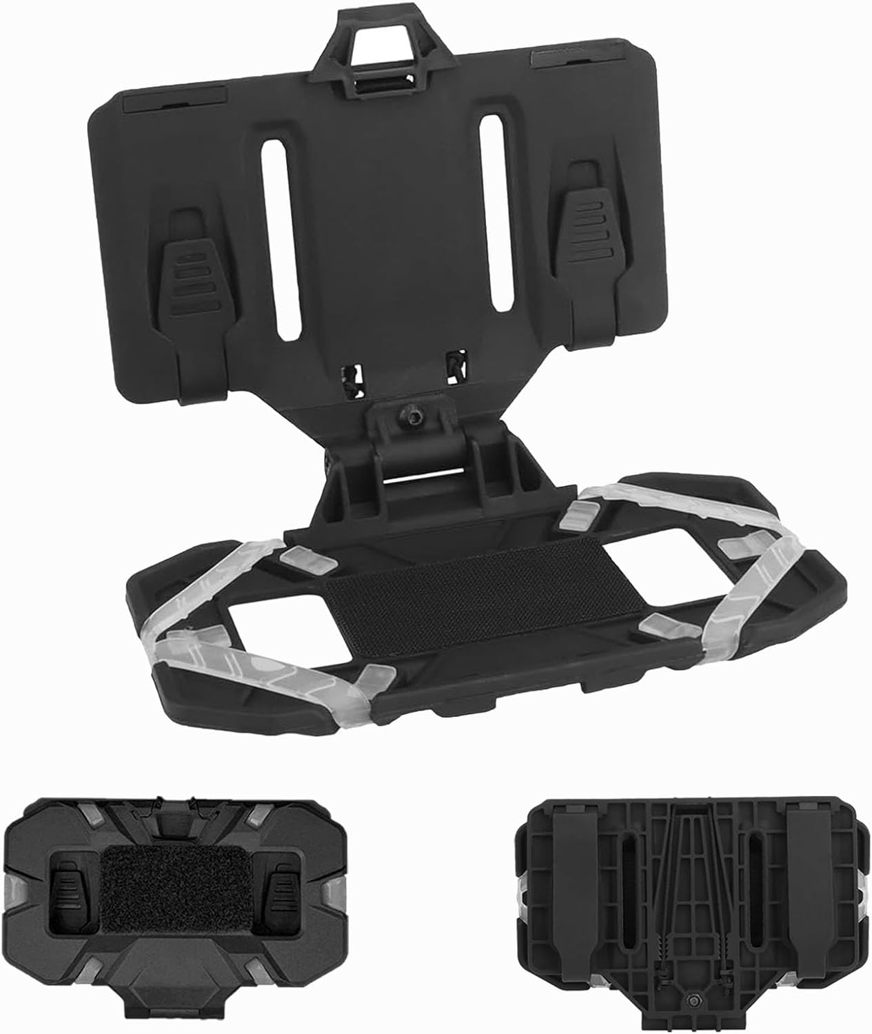 Mobile Phone Carrier Foldable Tactical Vest Plate Carrier Molle Plate Navigation Board Phone Holder Smartphone Holster Chest Cellphone Mount