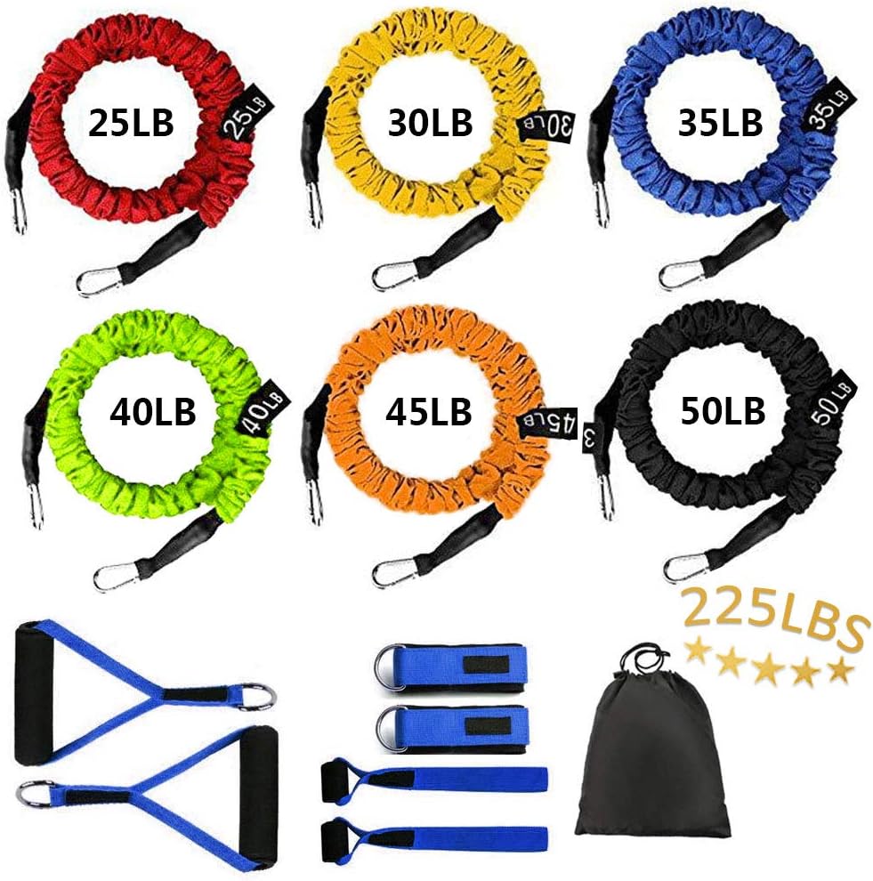 Resistance Band with Handle, Exercise Bands with Handles, Ideal for Strength Training, Muscle Toning, Physical Therapy