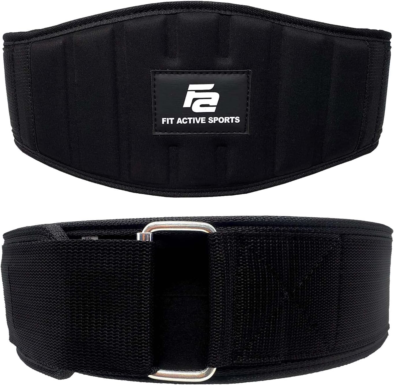 Fit Active Sports Professional Neoprene Weight Lifting Belt for Men and Women | Durable, Comfortable, and Fully Adjustable with Buckle | Maximum Back Support and Injury Prevention
