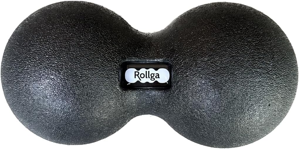 Rollga Peanut – The Better Peanut Ball Roller for Deep Tissue Massage, Mobility, Physical Therapy, Double Lacrosse Ball Massage, Back Pain, Myofascial Release, Muscle Knots, Suboccipital, & Acupoint