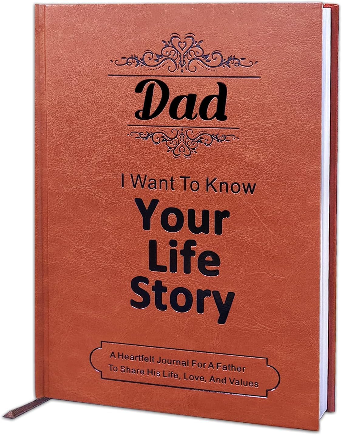 JUNQIU Gifts for Dad – Dad I Want to Know Your Life Story, A Father’s Guided Journal Book – Fathers Day Dad Gifts, Birthday Gifts For Dad From Daughter Son, Dad Gifts For Christmas