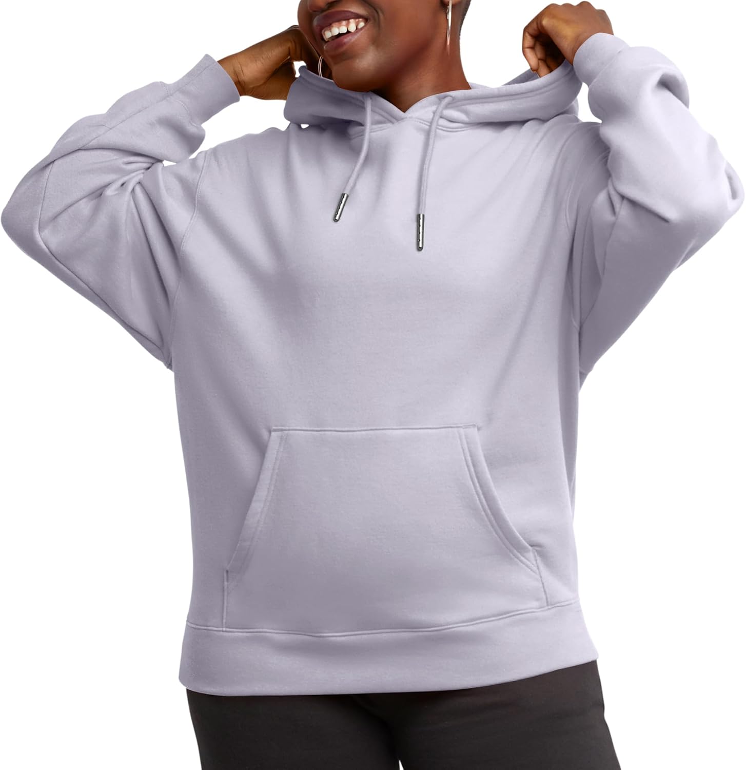 Hanes Women’s Originals Pullover Hoodie, Midweight Fleece Hooded Sweatshirt for Women, Available in Plus