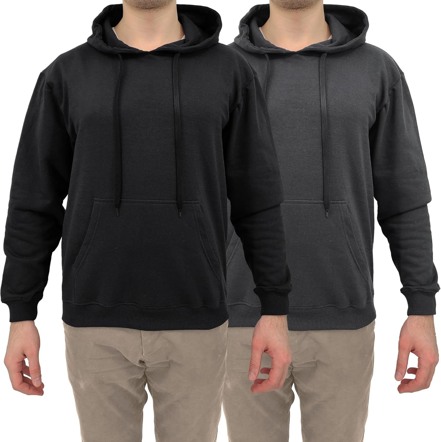 Andrew Scott Cotton Hoodie, Soft Midweight Fleece, Pullover Hooded Sweatshirt for Men – Multi Packs